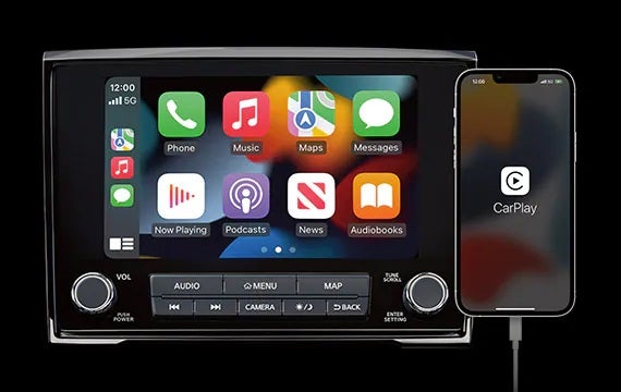 Stay connected with a standard 8" touch-screen display 2023 Nissan Titan | Fairbanks Nissan in Fairbanks AK